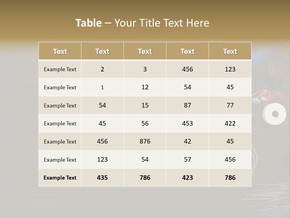 Bobbin Fibre Product PowerPoint Template