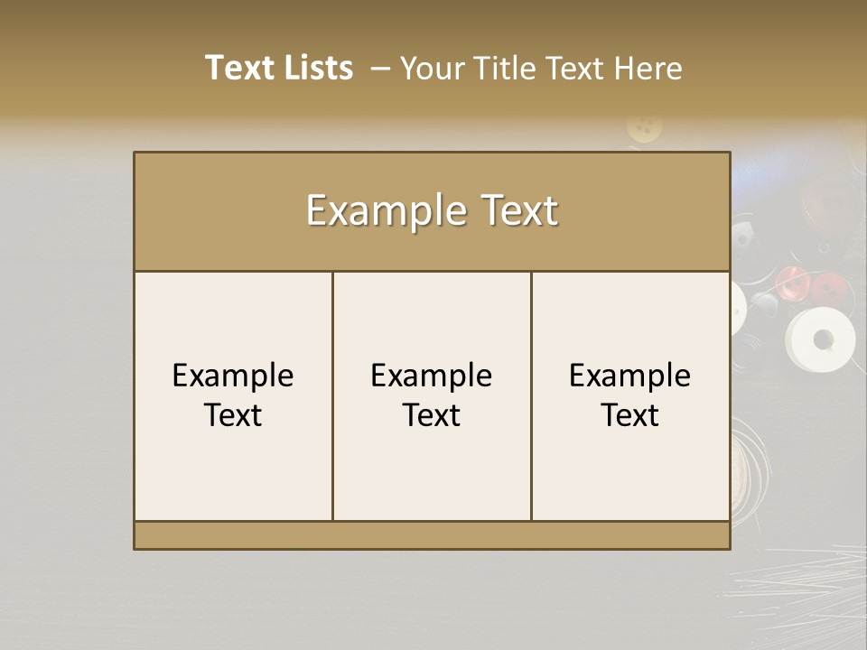 Bobbin Fibre Product PowerPoint Template