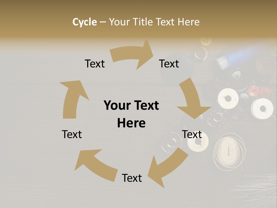 Bobbin Fibre Product PowerPoint Template