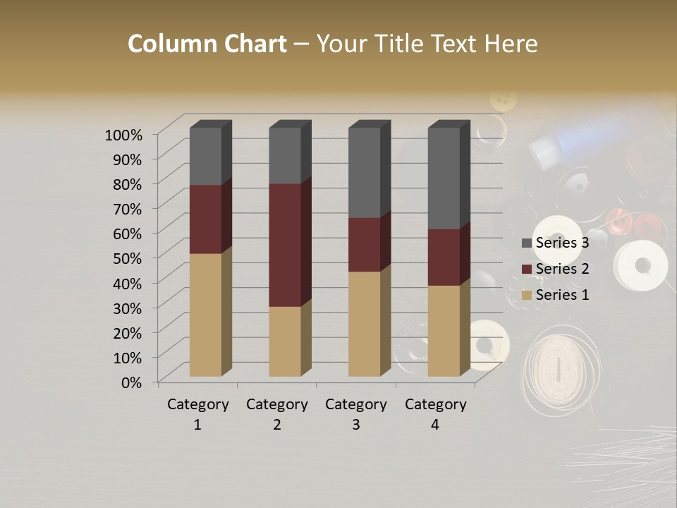 Bobbin Fibre Product PowerPoint Template