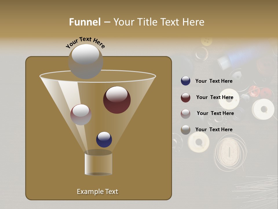 Bobbin Fibre Product PowerPoint Template