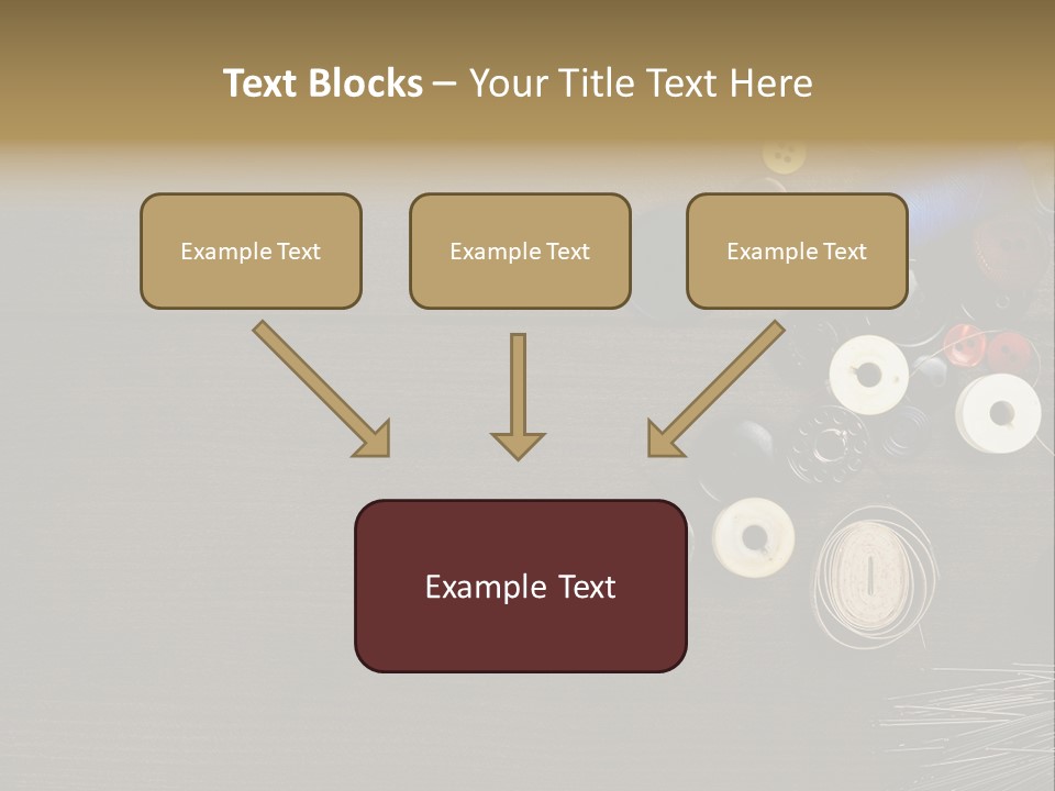 Bobbin Fibre Product PowerPoint Template