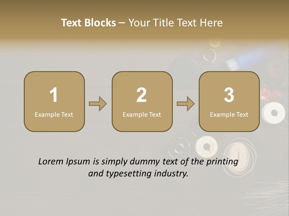 Bobbin Fibre Product PowerPoint Template