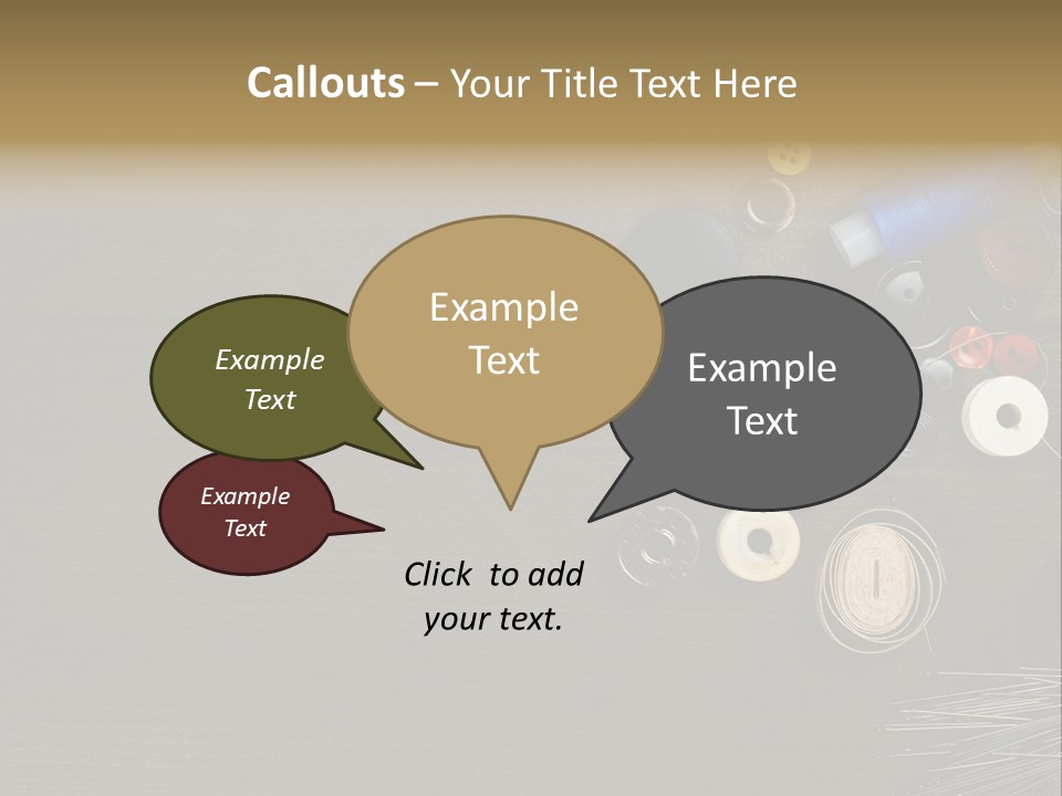 Bobbin Fibre Product PowerPoint Template