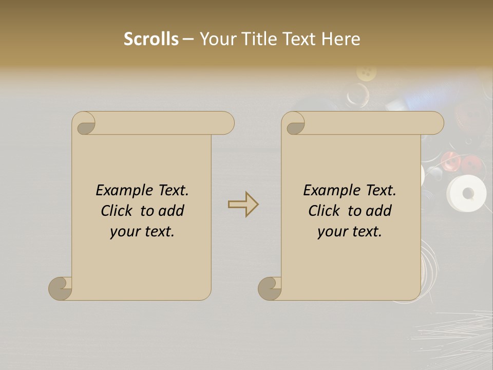 Bobbin Fibre Product PowerPoint Template
