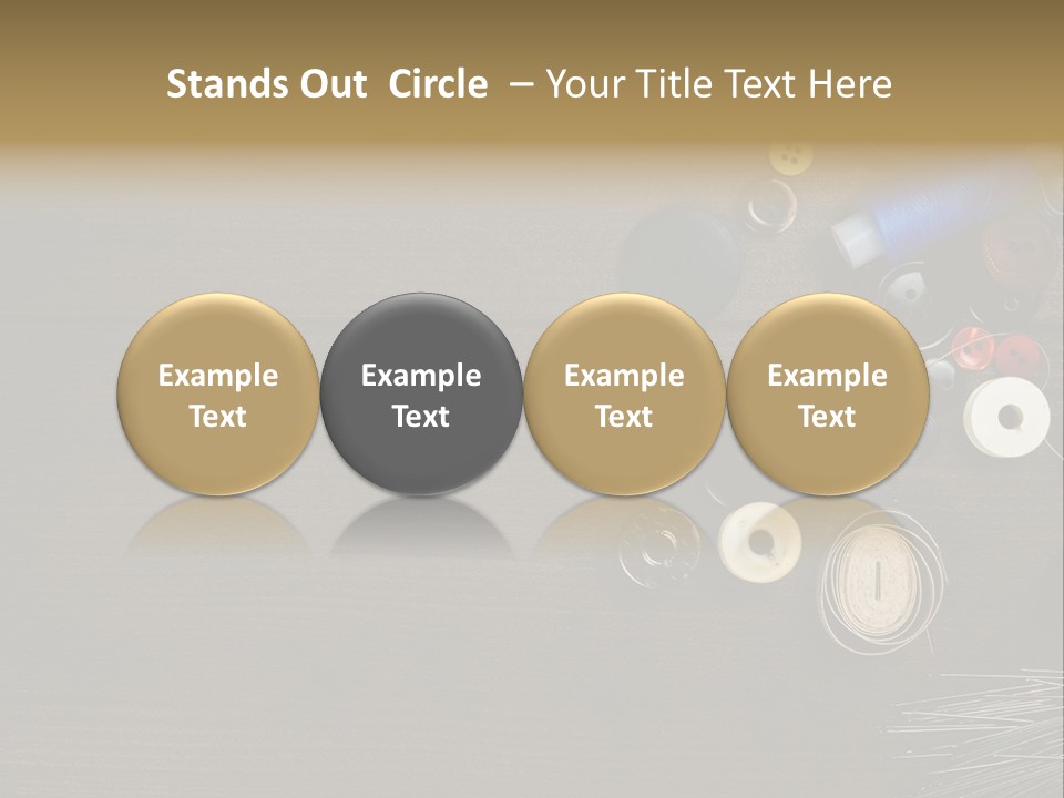 Bobbin Fibre Product PowerPoint Template