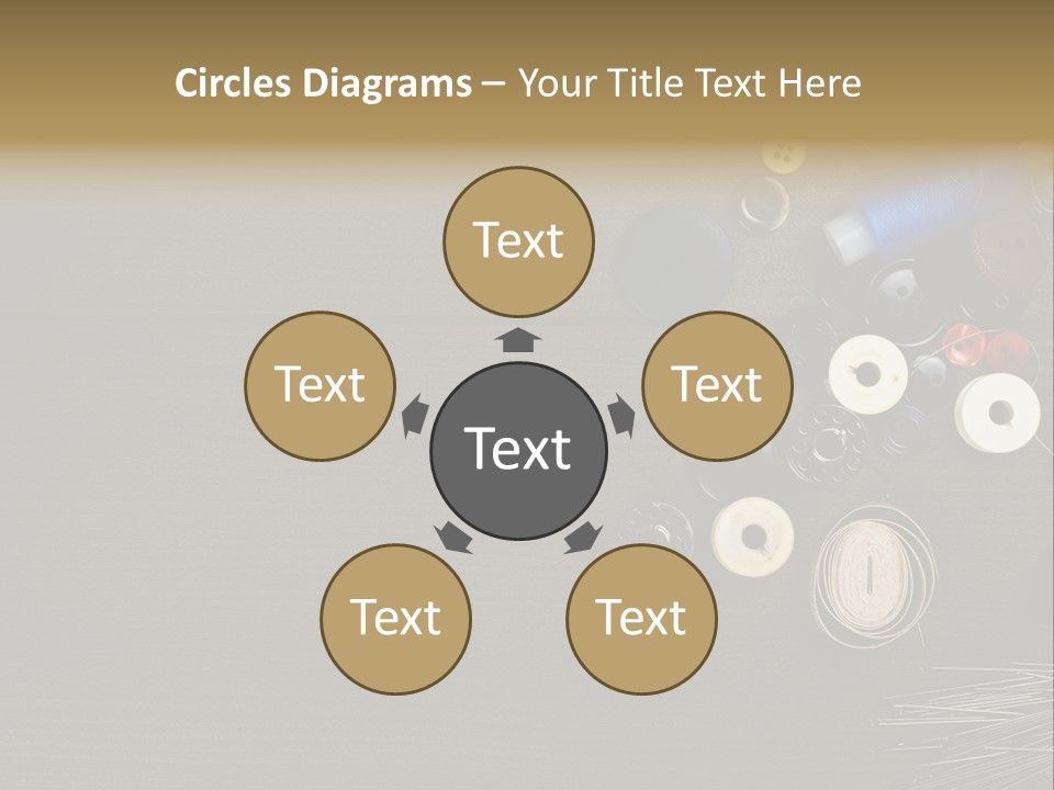 Bobbin Fibre Product PowerPoint Template