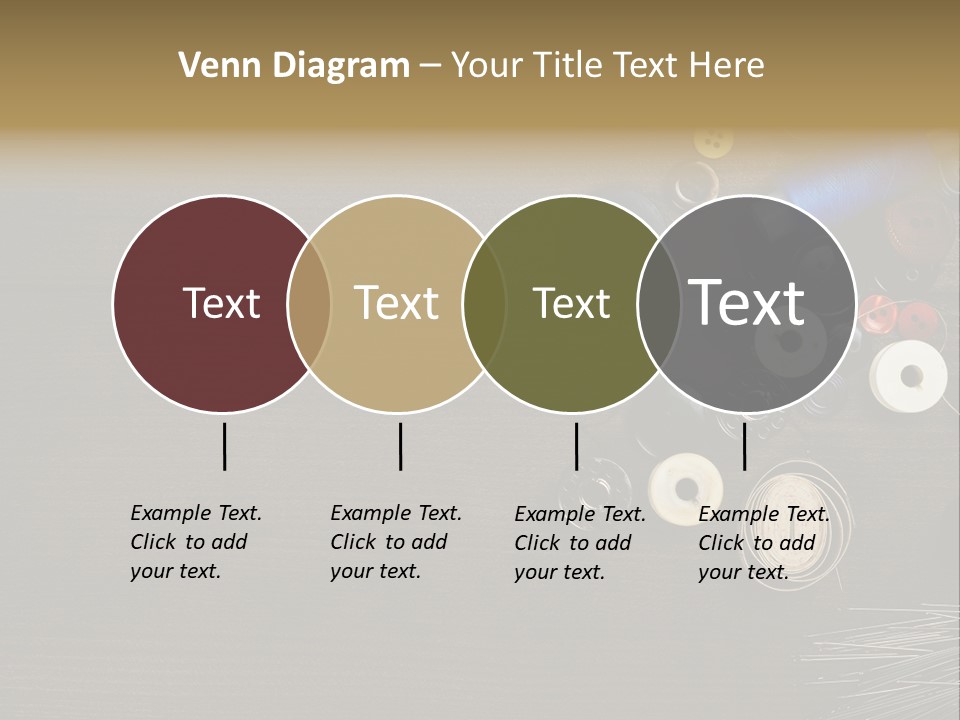 Bobbin Fibre Product PowerPoint Template