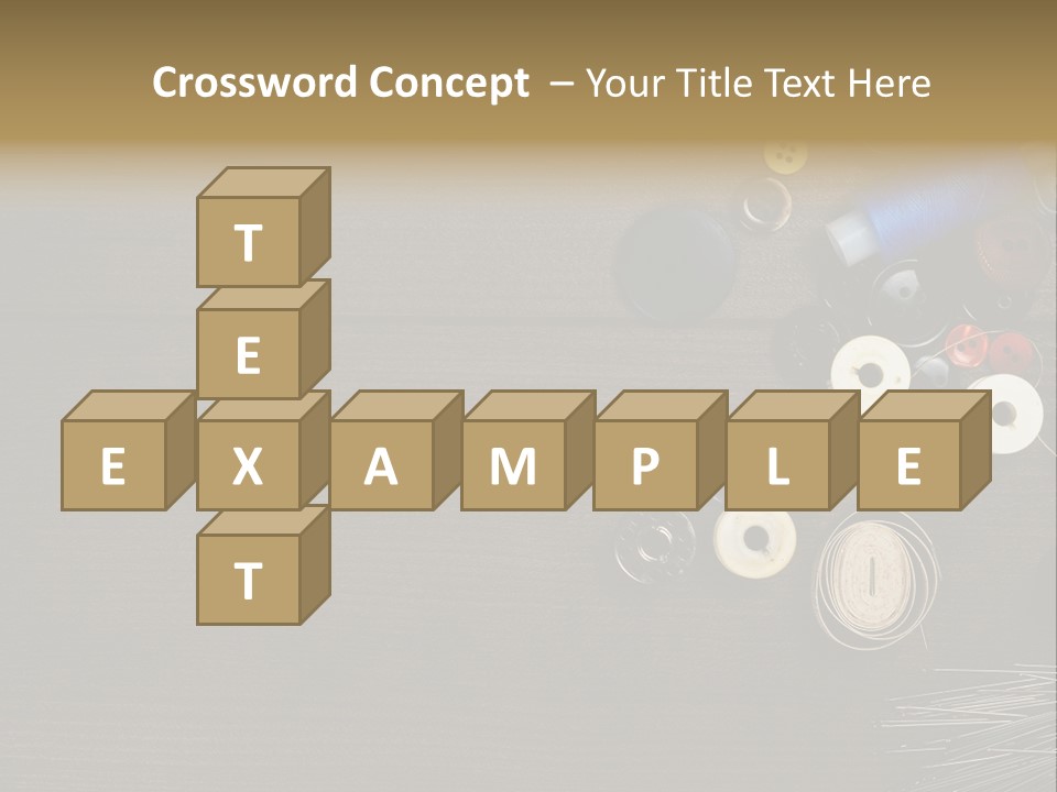 Bobbin Fibre Product PowerPoint Template