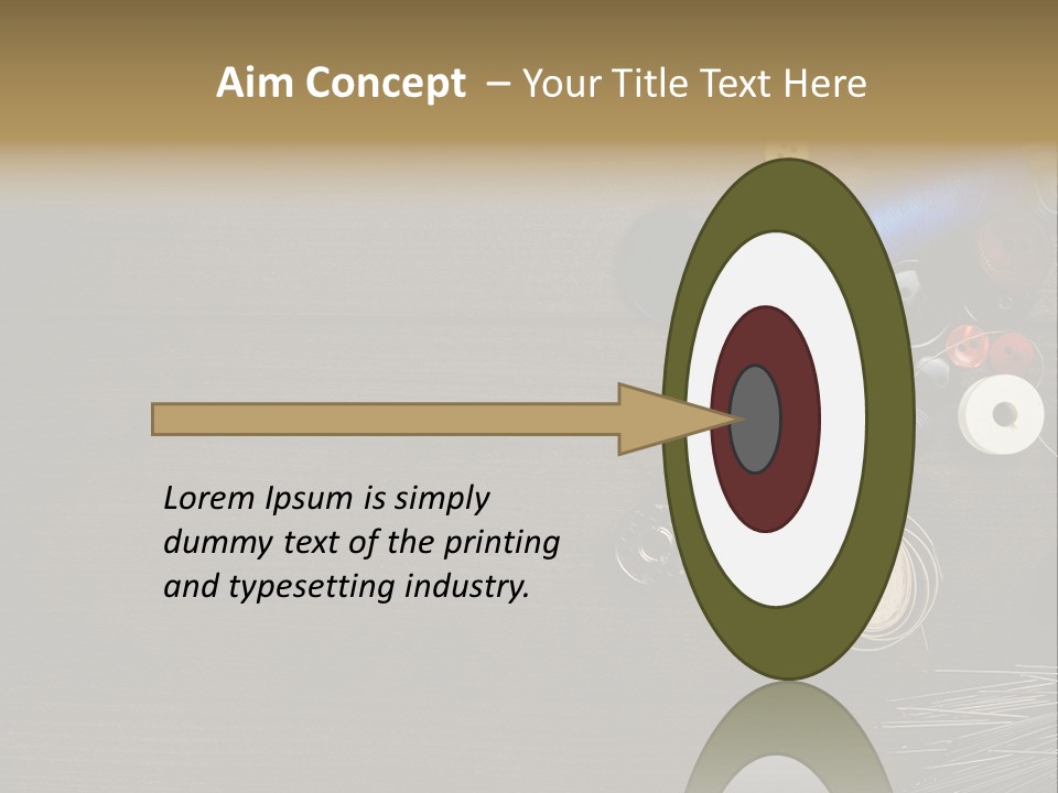 Bobbin Fibre Product PowerPoint Template