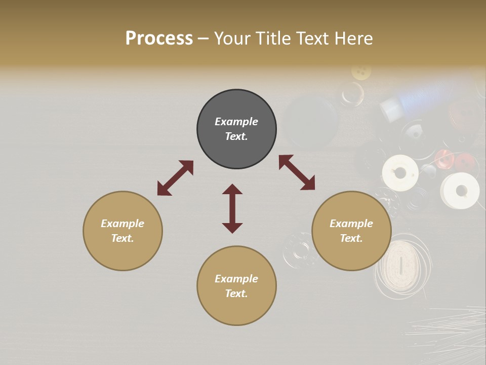 Bobbin Fibre Product PowerPoint Template