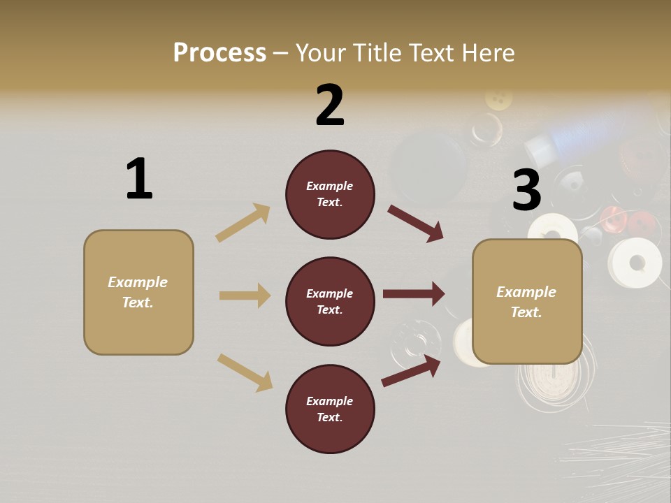 Bobbin Fibre Product PowerPoint Template