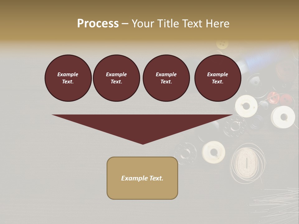 Bobbin Fibre Product PowerPoint Template