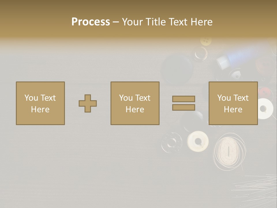 Bobbin Fibre Product PowerPoint Template