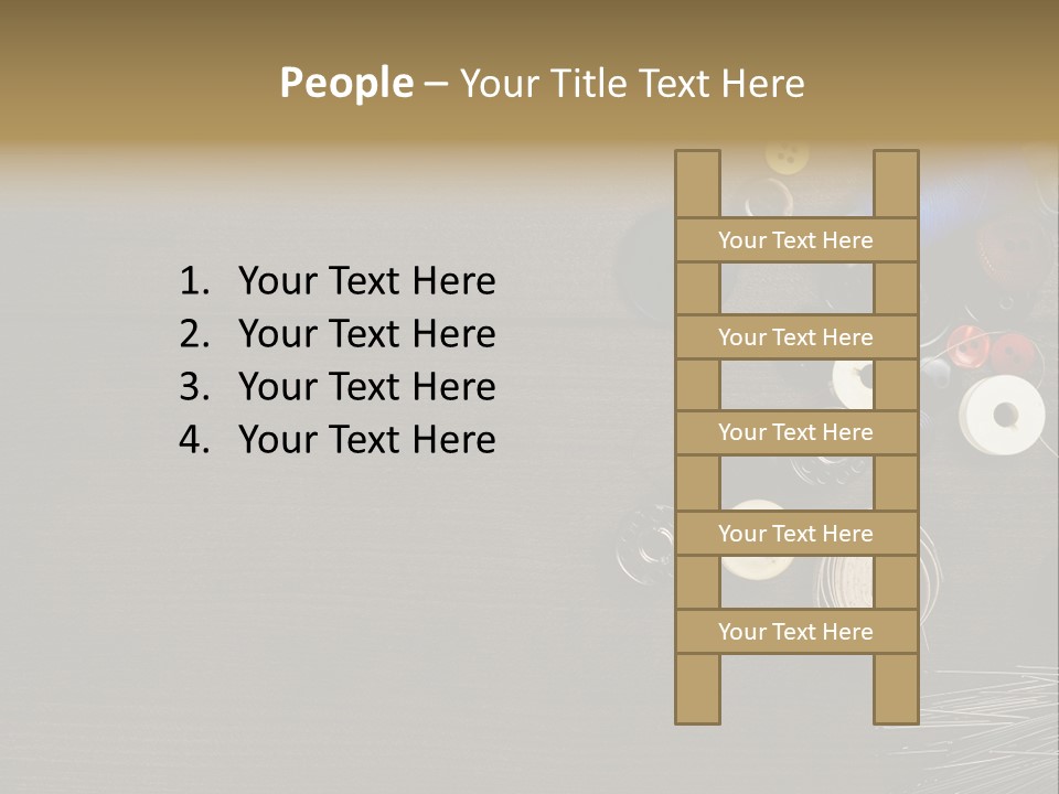 Bobbin Fibre Product PowerPoint Template