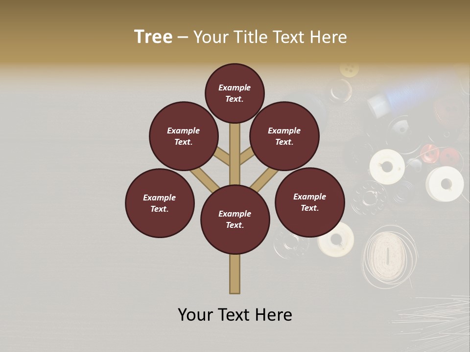 Bobbin Fibre Product PowerPoint Template
