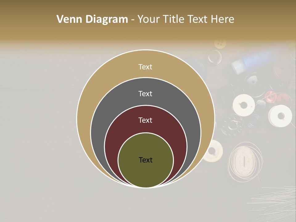 Bobbin Fibre Product PowerPoint Template