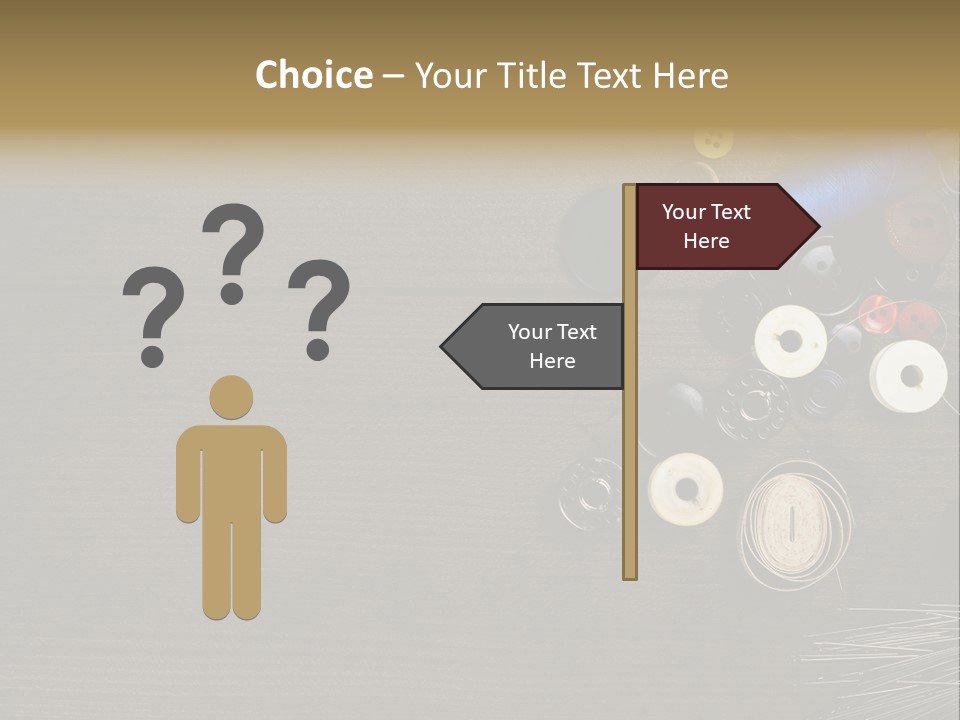 Bobbin Fibre Product PowerPoint Template