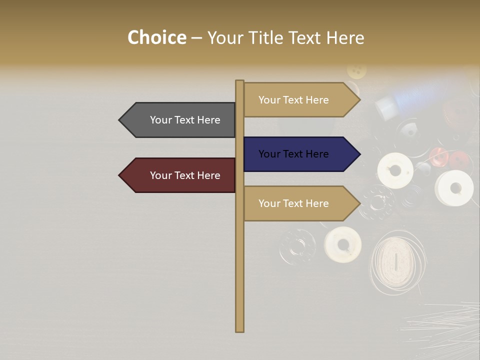 Bobbin Fibre Product PowerPoint Template