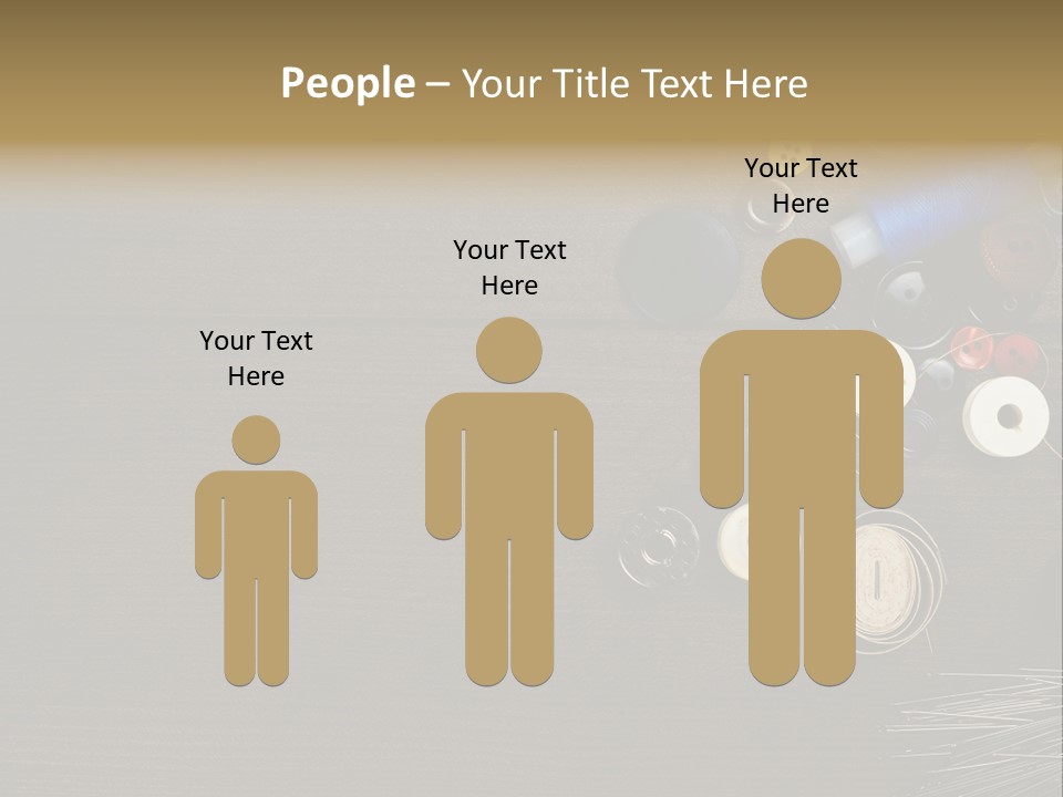 Bobbin Fibre Product PowerPoint Template