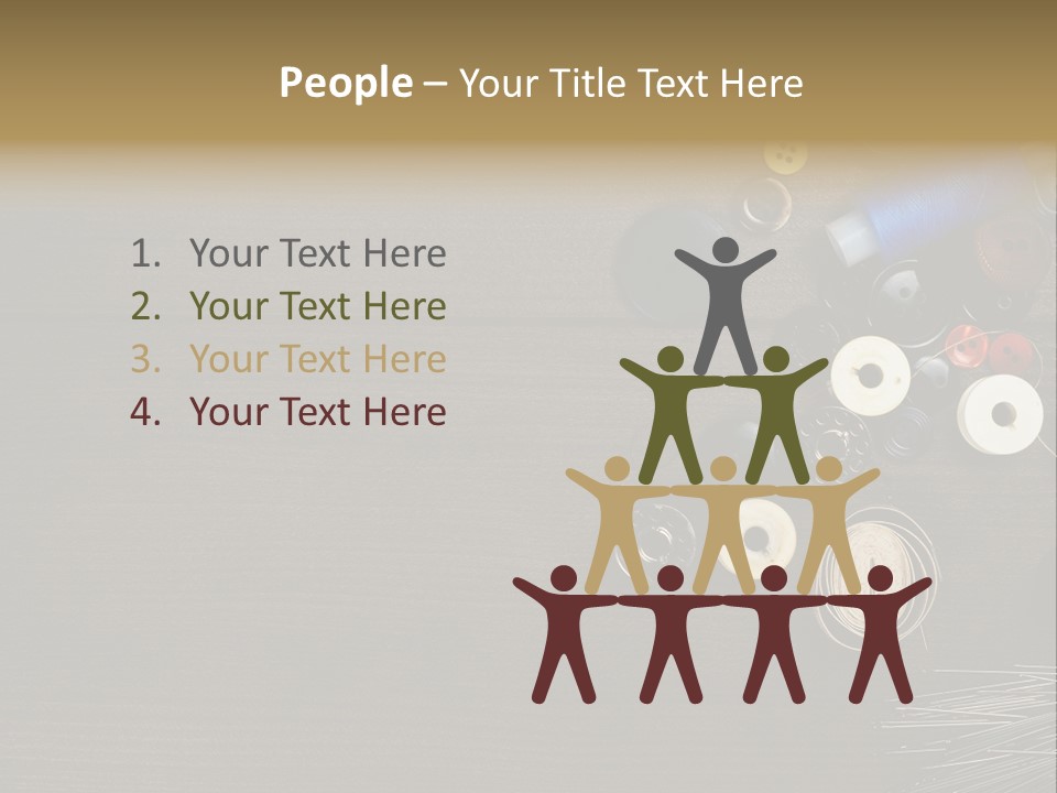 Bobbin Fibre Product PowerPoint Template