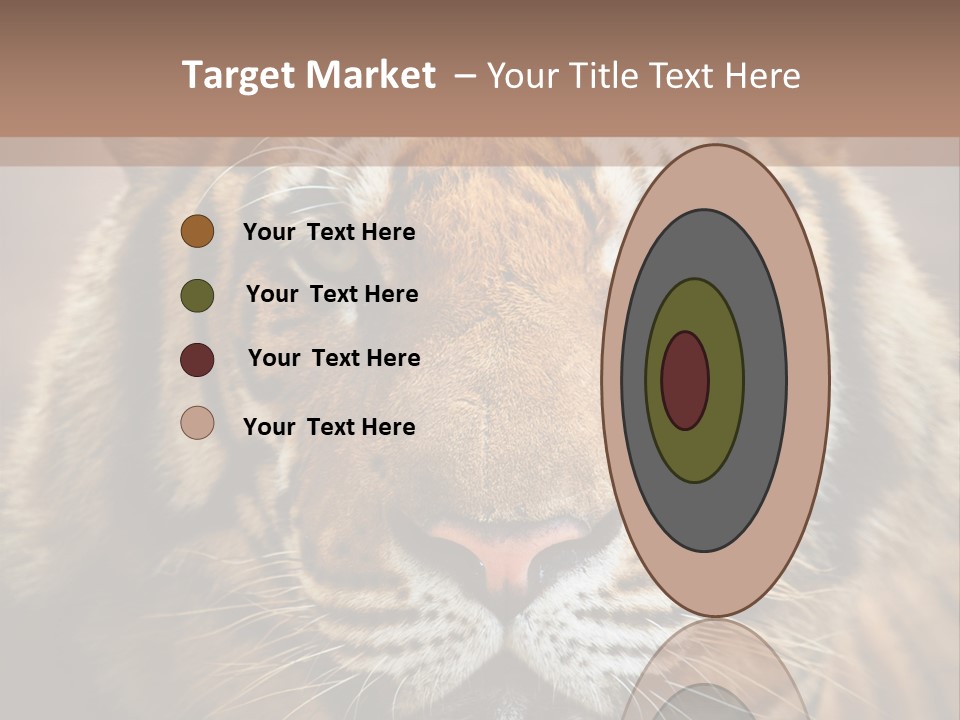 Tiger Page Closeup Safari PowerPoint Template