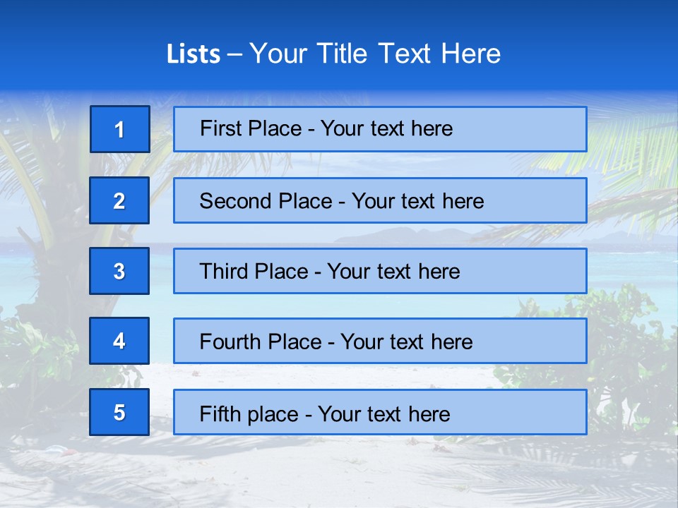 Landscape Lagoon Summer PowerPoint Template