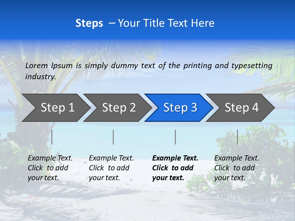 Landscape Lagoon Summer PowerPoint Template