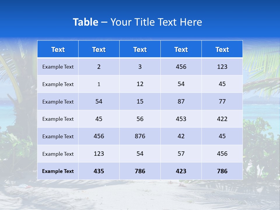 Landscape Lagoon Summer PowerPoint Template