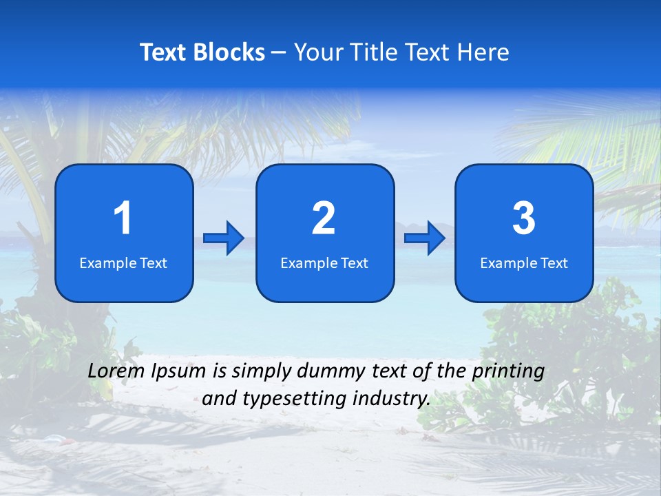 Landscape Lagoon Summer PowerPoint Template