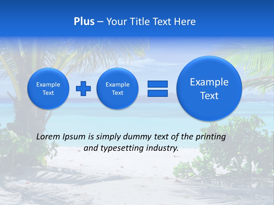 Landscape Lagoon Summer PowerPoint Template
