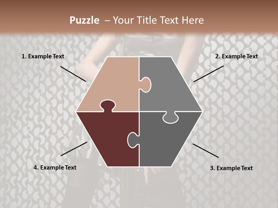 Holding Rifle Sexy PowerPoint Template