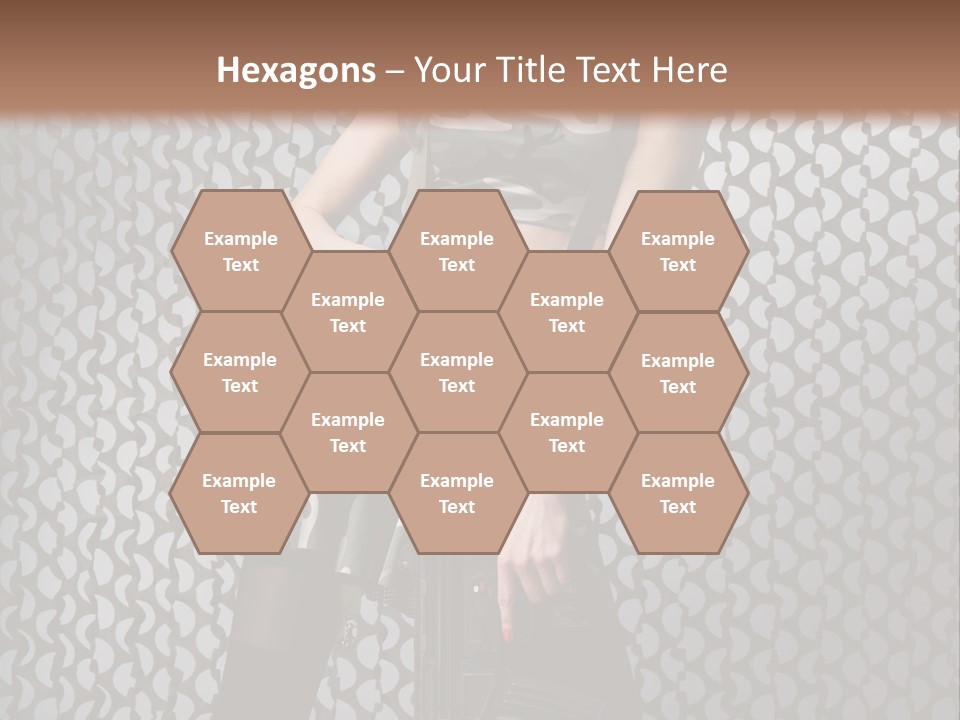 Holding Rifle Sexy PowerPoint Template