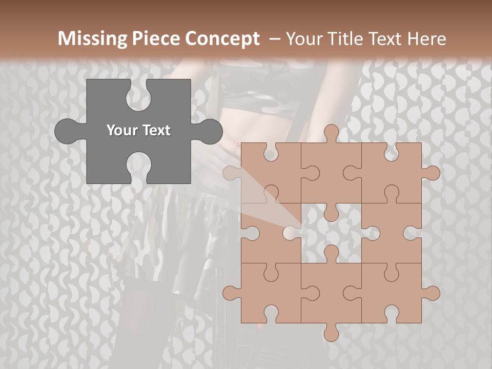 Holding Rifle Sexy PowerPoint Template