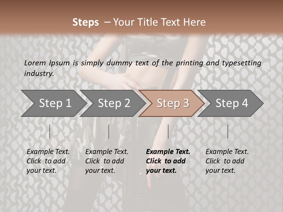 Holding Rifle Sexy PowerPoint Template