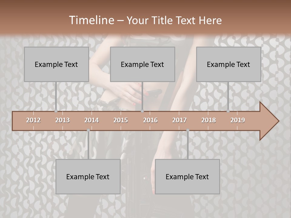 Holding Rifle Sexy PowerPoint Template