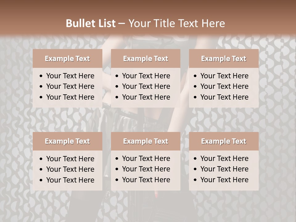 Holding Rifle Sexy PowerPoint Template