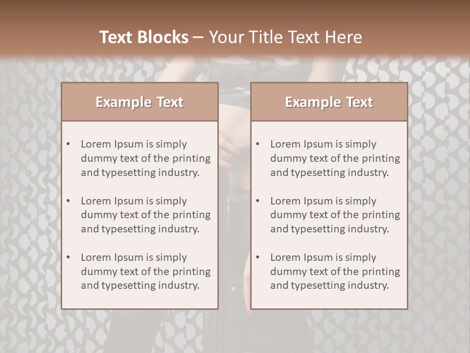 Holding Rifle Sexy PowerPoint Template