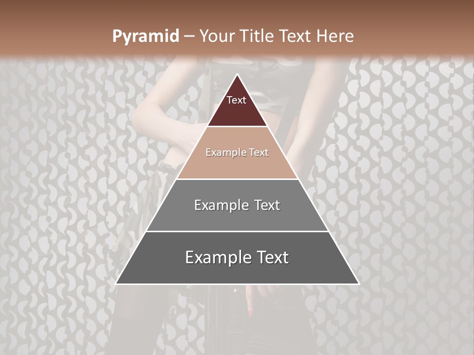 Holding Rifle Sexy PowerPoint Template