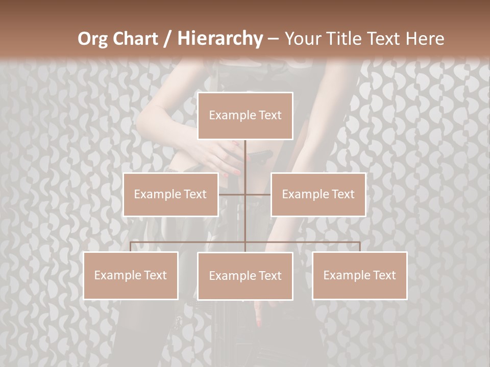 Holding Rifle Sexy PowerPoint Template