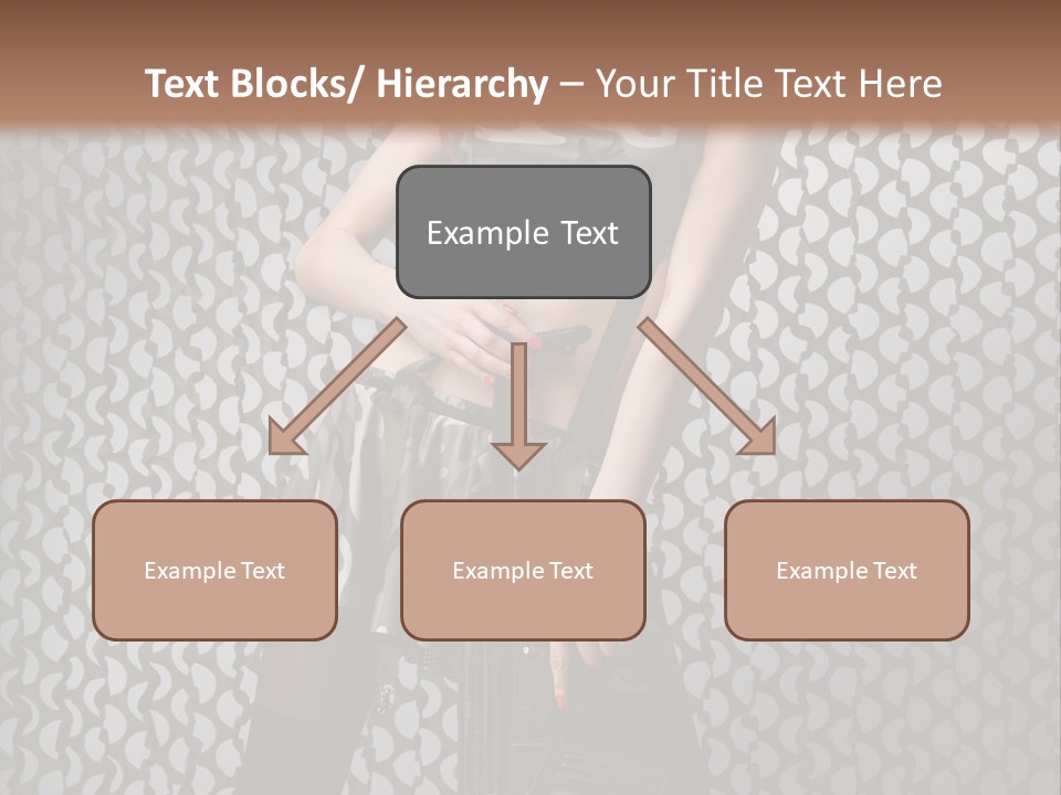 Holding Rifle Sexy PowerPoint Template