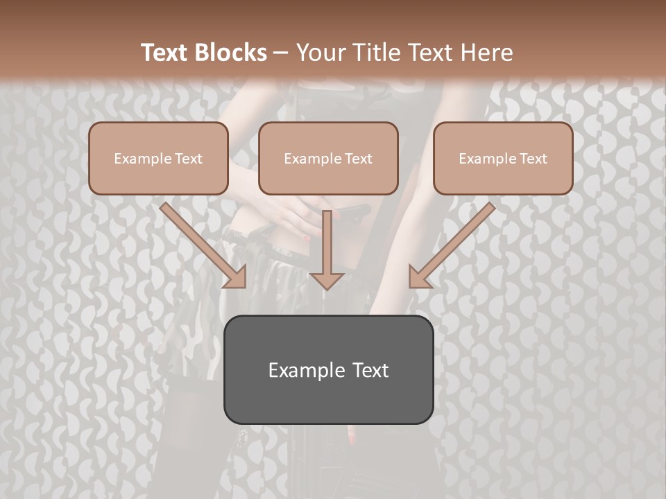 Holding Rifle Sexy PowerPoint Template