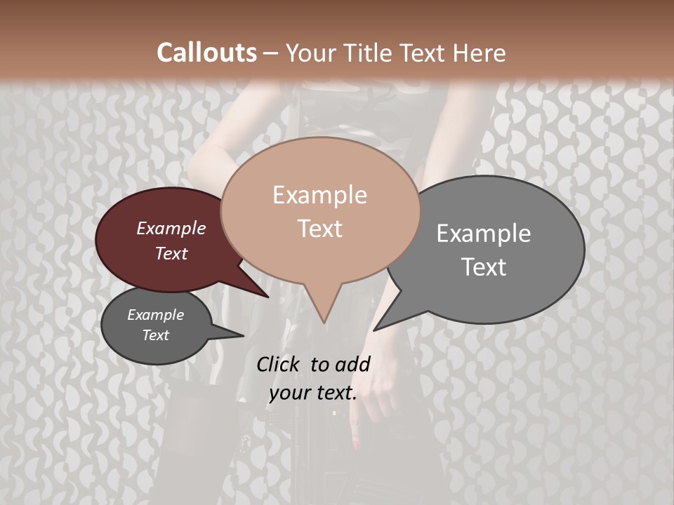 Holding Rifle Sexy PowerPoint Template
