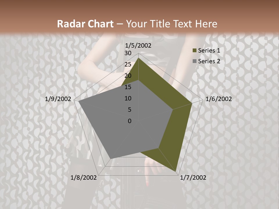 Holding Rifle Sexy PowerPoint Template