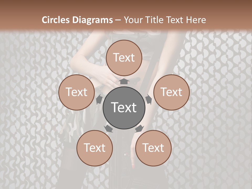 Holding Rifle Sexy PowerPoint Template