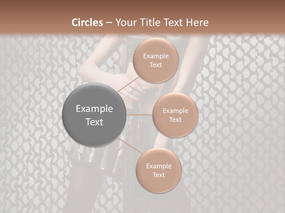 Holding Rifle Sexy PowerPoint Template