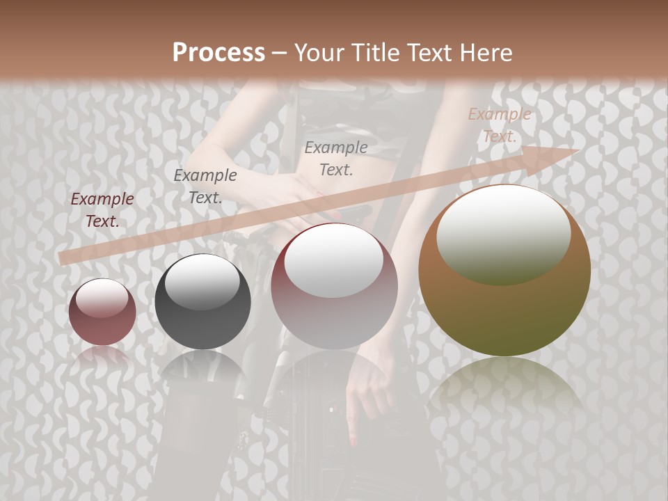 Holding Rifle Sexy PowerPoint Template