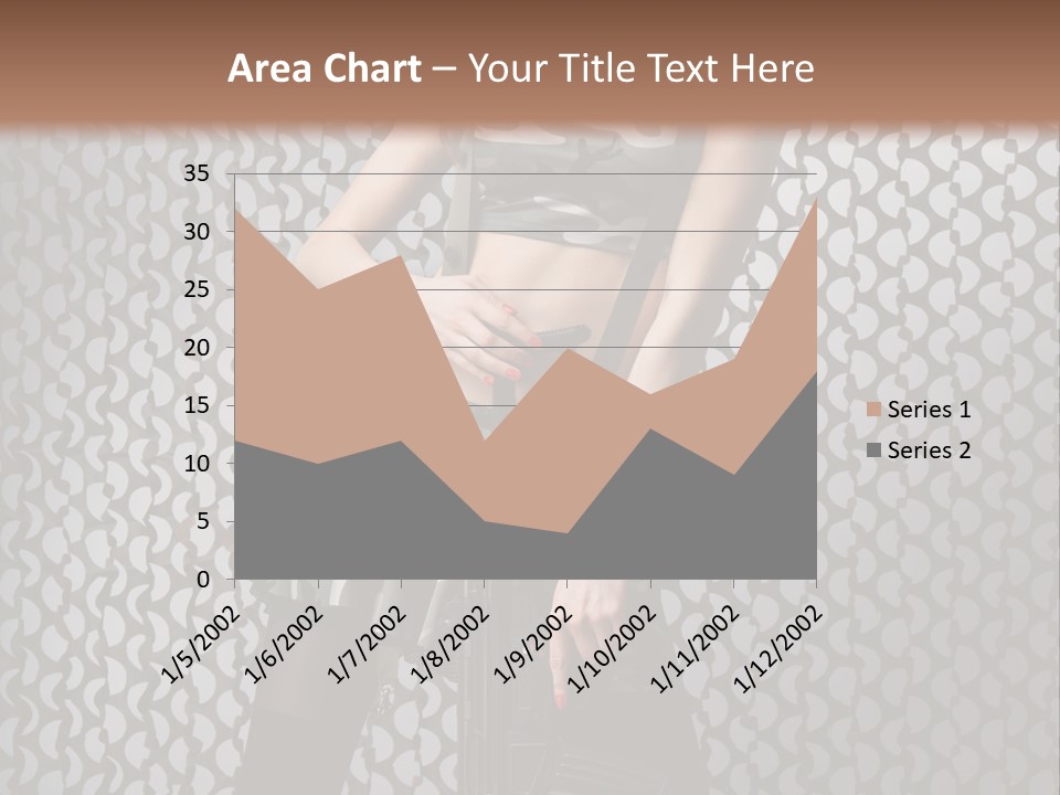 Holding Rifle Sexy PowerPoint Template