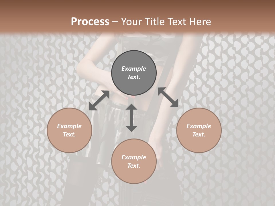 Holding Rifle Sexy PowerPoint Template