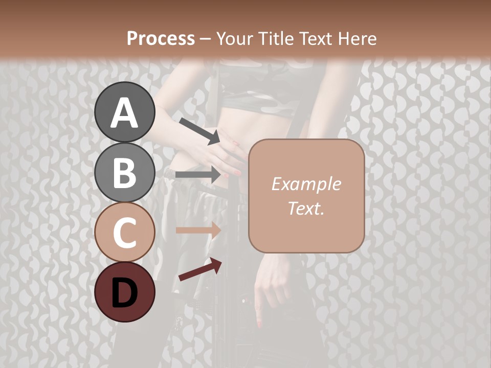 Holding Rifle Sexy PowerPoint Template